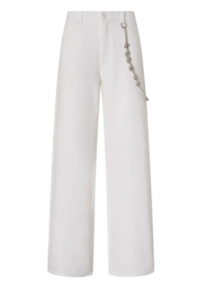 PINKO chain-detail pants - White