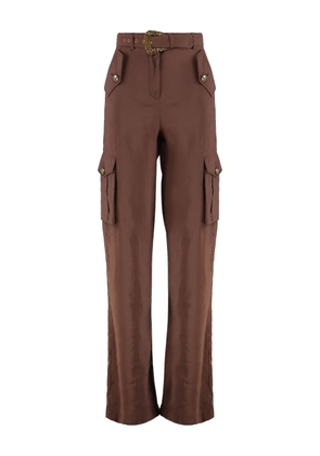 Versace Jeans Couture belted cargo trousers - Brown