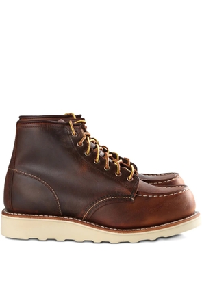 Red Wing Shoes lace-up leather work boots - Brown