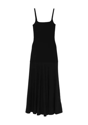 St. Agni sheer circle hem maxi dress - Black