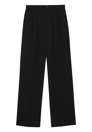 ANINE BING Carrie wide-leg wool trousers - Black
