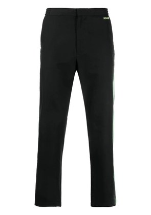 Koché side-stripe straight-leg trousers - Black