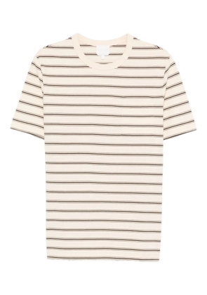 A.P.C. striped chest-pocket T-shirt - Neutrals