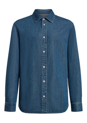 12 STOREEZ buttoned denim shirt - Blue