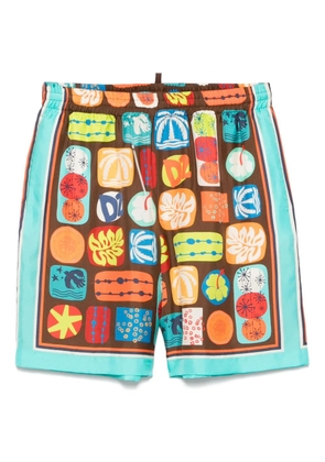 DSQUARED2 elastic-waistband shorts - Blue