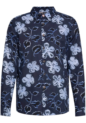 PS Paul Smith floral-print shirt - Blue