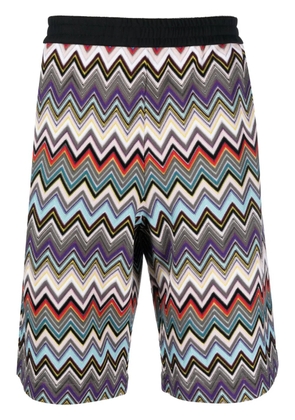 Missoni zigzag-woven Bermuda shorts - Black