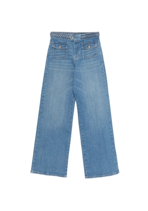 Maje braided-detail jeans - Blue