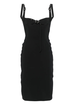 Mugler bucked bustier midi dress - Black