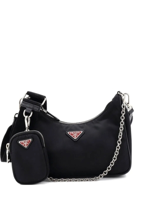 Prada Pre-Owned Re-Edition 2005 Shoulder Bag Tessuto Small crossbody bag - Black