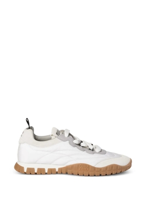 Miu Miu Tyre stitching sneakers - White