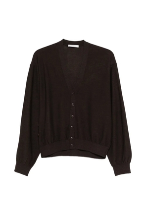 LEMAIRE V-neck button cardigan - Brown