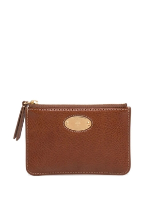 Mulberry grained-leather purse - Brown