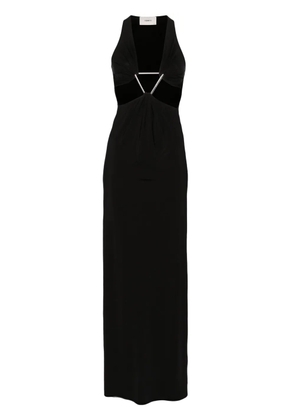 Coperni Cut-out Triangle maxi dress - Black