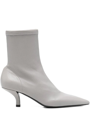 TOTEME pointed-toe leather boots - Grey