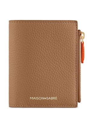 MAISON de SABRÉ small bifold leather wallet - Brown