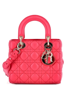 Christian Dior Pre-Owned My ABCDior Lady Dior Bag Cannage Quilt Lambskin crossbody bag - Pink
