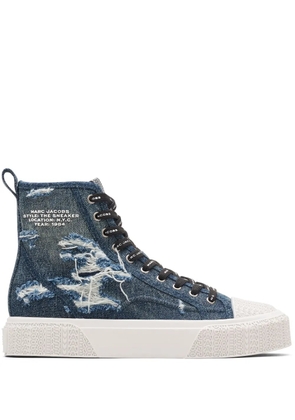 Marc Jacobs The Rip And Tear Denim High Top sneakers - Blue