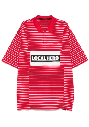 Martine Rose striped polo shirt - Red