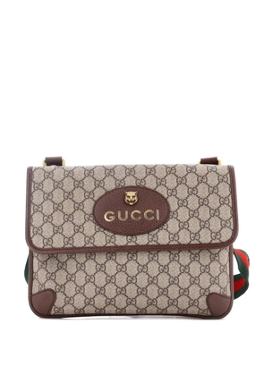 Gucci Pre-Owned Neo Vintage Flap Messenger GG Coated Canvas Medium crossbody bag - Brown