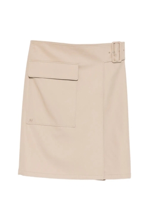 Courrèges pocket belted midi skirt - Neutrals
