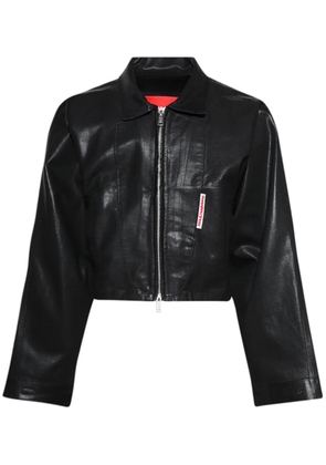 RRR123 Rose trucker jacket - Black