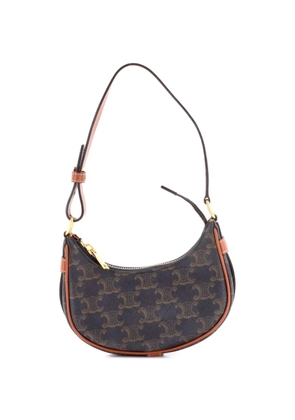 Celine Pre-Owned Ava Bag Triomphe Coated Canvas Mini shoulder bag - Brown