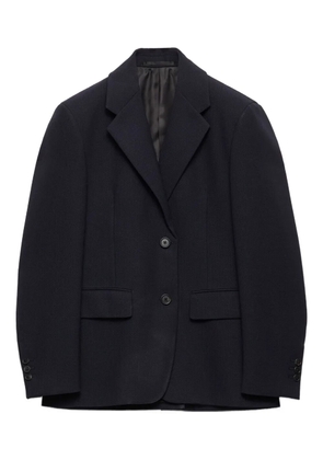 Prada single-breasted rush stitch jacket - Blue