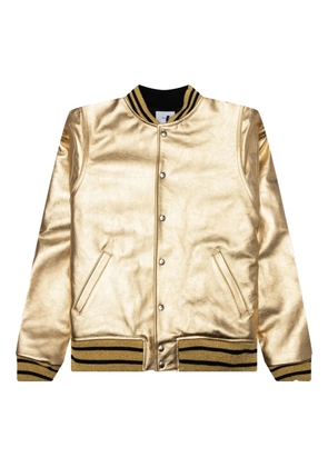 RHUDE leather 'Gold' bomber jacket - Yellow