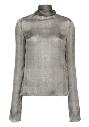 Saint Laurent checked blouse - Neutrals
