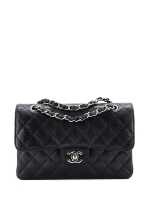 CHANEL Pre-Owned Classic Double Flap Bag Quilted Caviar Small shoulder bag - Black