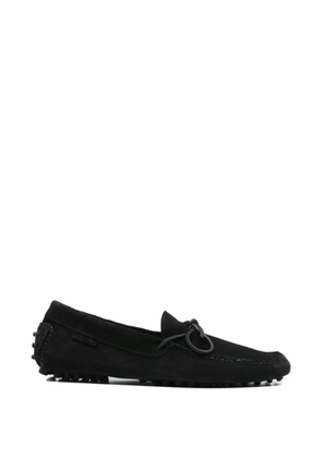 TOM FORD suede tie loafers - Black