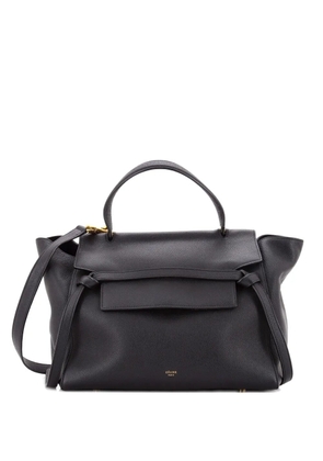 Celine Pre-Owned Belt Bag Textured Leather Medium satchel - Black