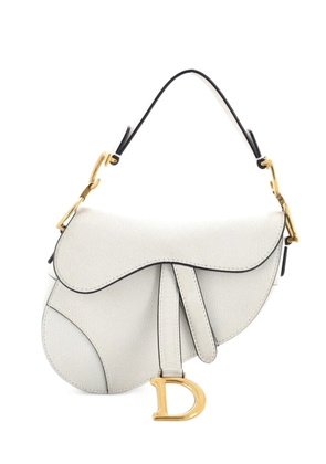 Christian Dior Pre-Owned Saddle Handbag Leather Mini shoulder bag - Neutrals