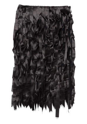Prada ribbon-embellishment skirt - Black