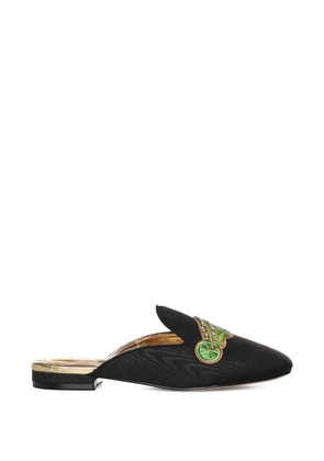 Kurt Geiger London embroidered mules - Black