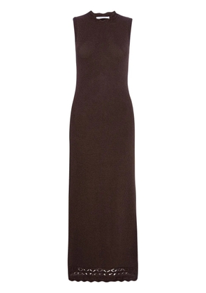 FRAME sleeveless knitted maxi dress - Brown