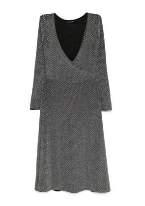 Karl Lagerfeld jersey rhinestone dress - Silver