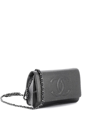 CHANEL Pre-Owned Timeless Wallet on Chain Caviar crossbody bag - Metallic