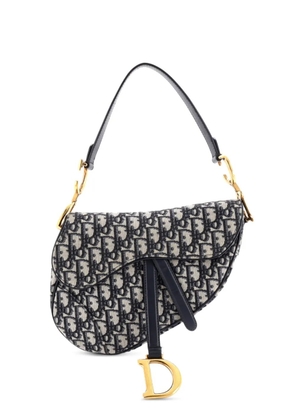 Christian Dior Pre-Owned Saddle Handbag Oblique Canvas Medium shoulder bag - Blue