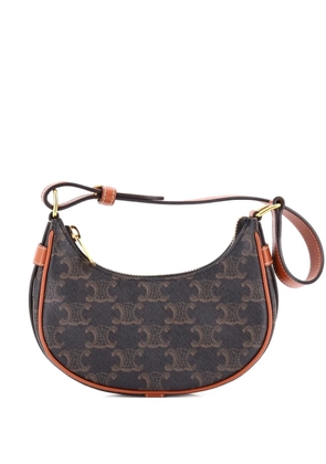 Celine Pre-Owned Ava Bag Triomphe Coated Canvas Mini shoulder bag - Brown