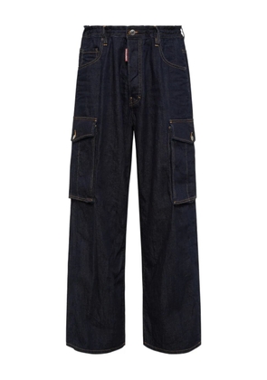 DSQUARED2 straight-leg cargo jeans - Blue