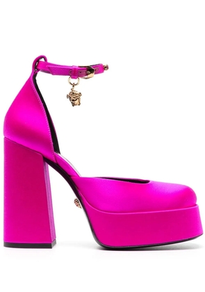Versace Medusa Aevitas 125mm satin pumps - Pink