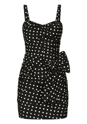 Dolce & Gabbana polka-dot mini dress - Black