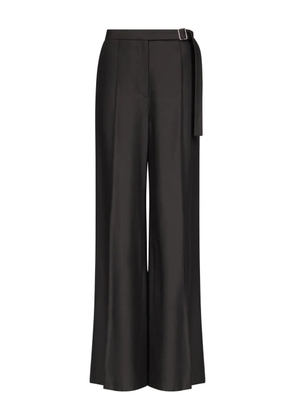 LouLou de Saison pleated buckle-fastening trousers - Black