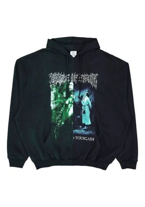 VETEMENTS graphic-print hoodie - Green