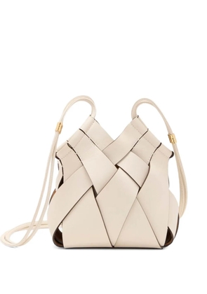 Ulla Johnson Charlotte woven smooth leather cross body bags - Neutrals