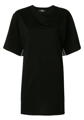 Stella McCartney logo-stripe oversized T-shirt - Black