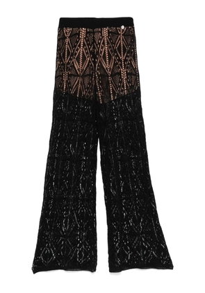 LIU JO lace trousers - Black