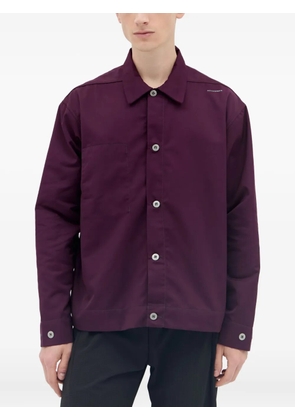 AFFXWRKS logo-print shirt jacket - Purple